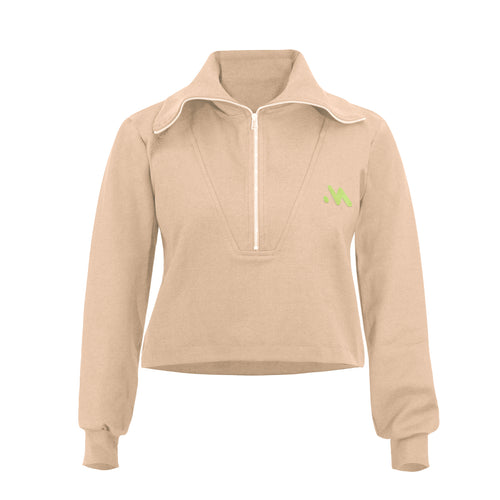 Chaqueta con cierre y cuello