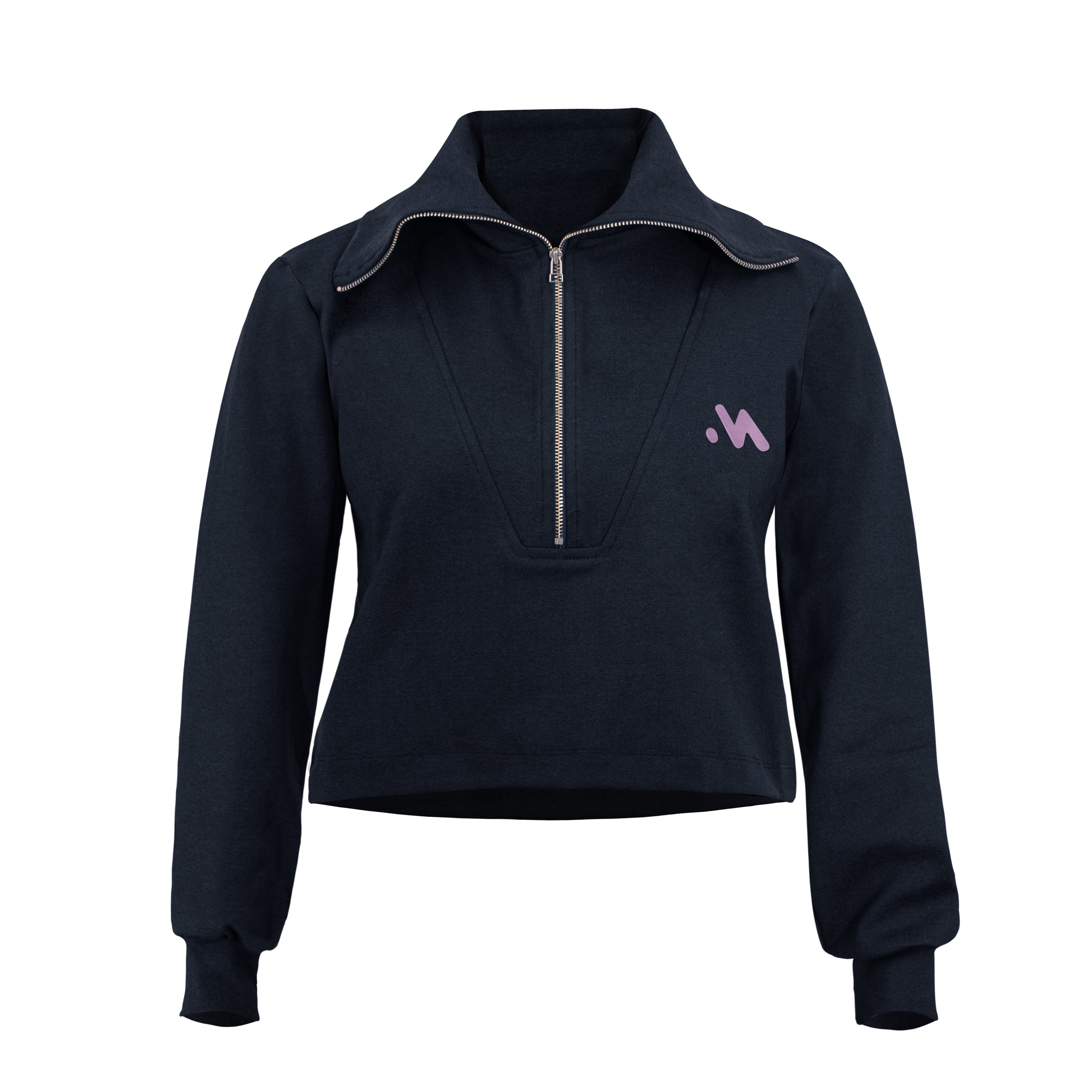 Chaqueta con cierre y cuello