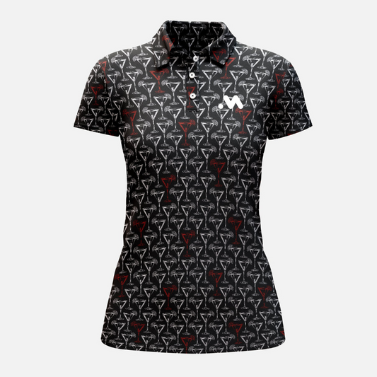 Camisa Polo Martini Negra Mujer