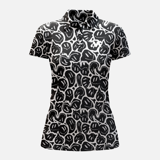 Camisa Polo Fantasmas Negro Mujer