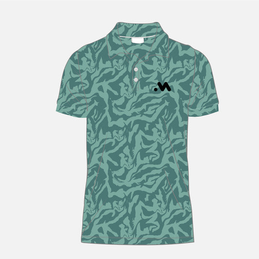 Camisa Polo Camuflado Verde Hombre